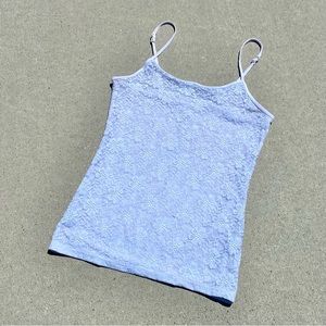 grane floral sheer lace tank